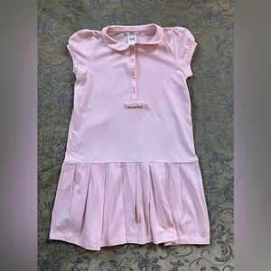 Jacadi Paris Girls Pink Polo Dress Short Sleeve Size 12Y 152 cm